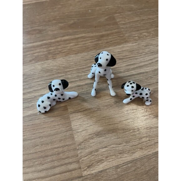 Unbranded Other - 3pc vintage Ceramic Dalmatian Dogs figurines Collectible